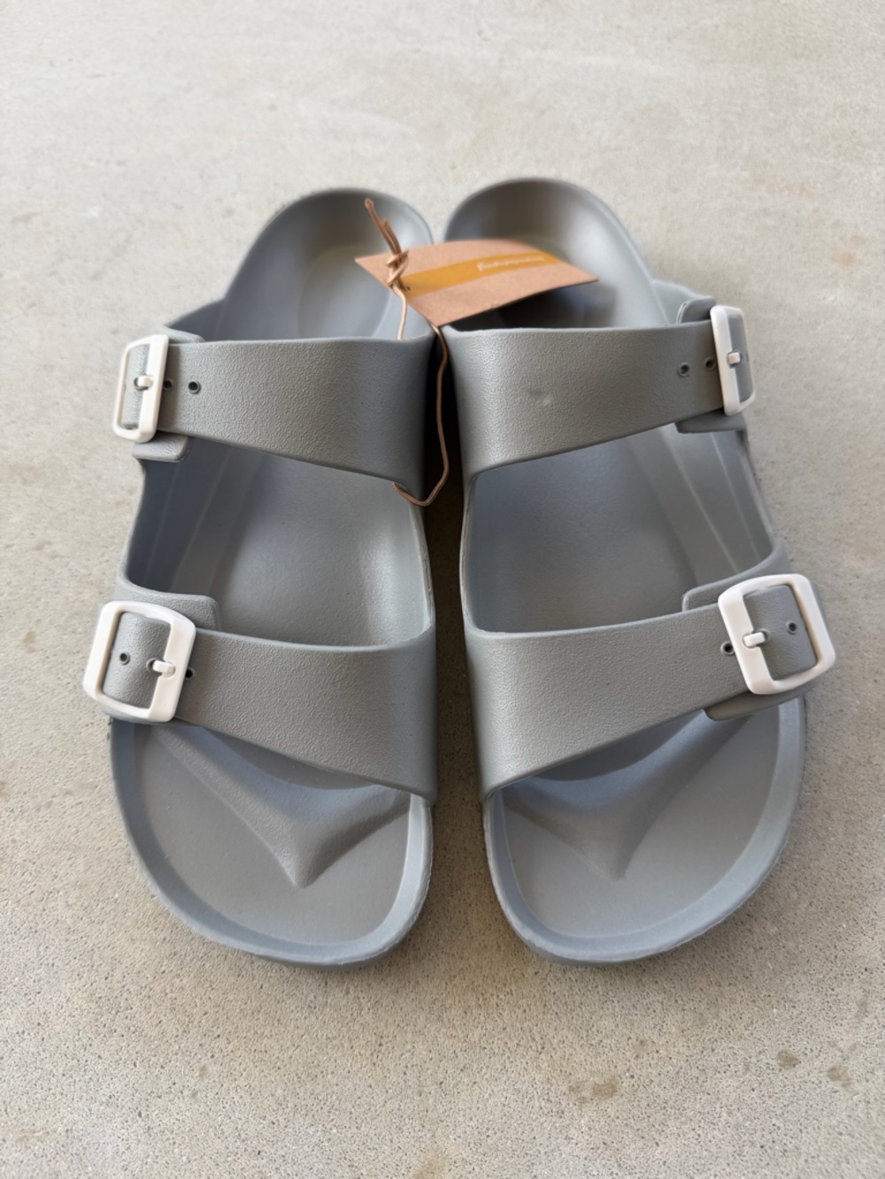 Funky Monkey Grey Arizona Style Slide Sandals Waterproof Women’s Size 10